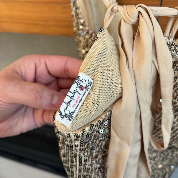 Free People Gold Mini Dress - Picture 14 of 15